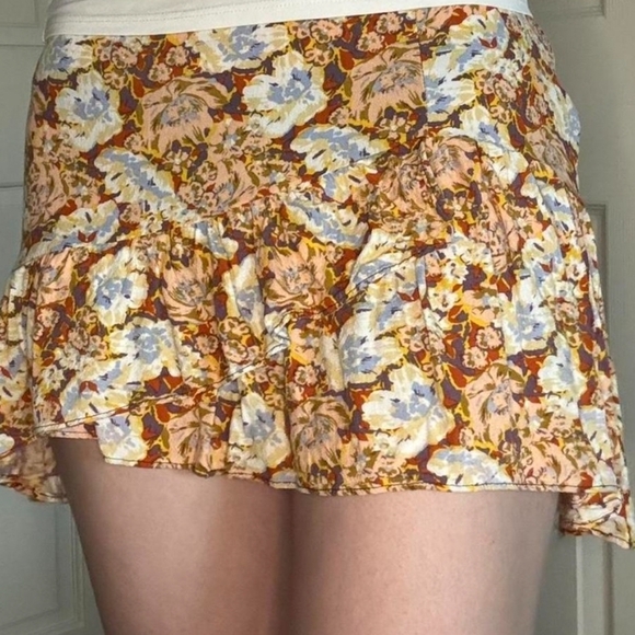 Free people med floral yellow skirt size medium - Picture 8 of 10